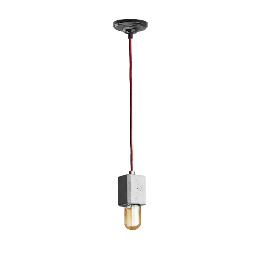 obrazek 2 FIMBUL lampa wisząca z betonu z ceramiczną podsufitką DS MANUFAKTURA