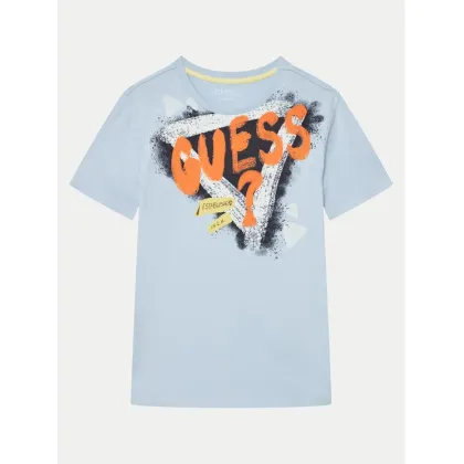 Zdjęcie Guess T-Shirt L5GI00 K8HM4 Niebieski Regular Fit