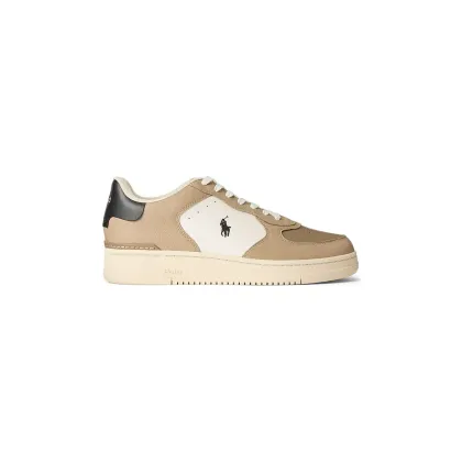 Zdjęcie Polo Ralph Lauren sneakersy skórzane Masters CRT męskie kolor beżowy 809960988001