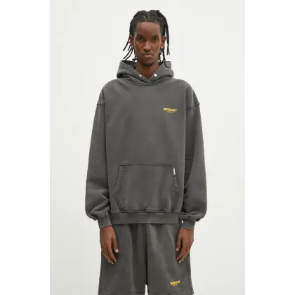 Zdjęcie Represent bluza bawełniana Owners Club Hoodie męska kolor szary z kapturem z nadrukiem OCM41113.4734