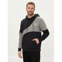 Zdjęcie Under Armour Bluza techniczna Ua Essential Flc Blocked Hd 1383070-001 Czarny Loose Fit