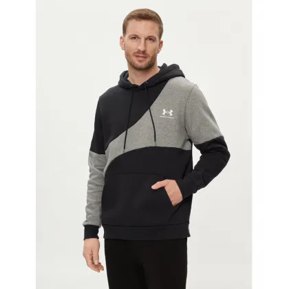 Zdjęcie Under Armour Bluza techniczna Ua Essential Flc Blocked Hd 1383070-001 Czarny Loose Fit