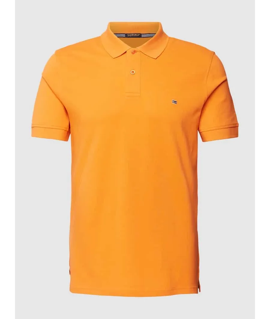 obrazek 1 Koszulka polo o kroju slim fit w jednolitym kolorze