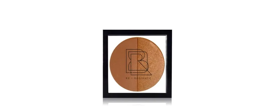 obrazek 1 BE + RADIANCE Set + Glow Probiotic Powder + Highlighter Paleta rozświetlaczy 10 g N°60