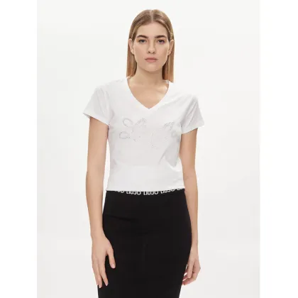 Zdjęcie Liu Jo T-Shirt MA4337 JS923 Écru Regular Fit