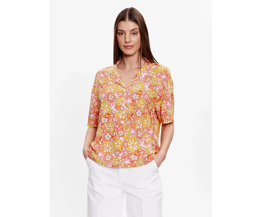 obrazek 1 Vans Koszula Resort Floral VN000453 Pomarańczowy Regular Fit