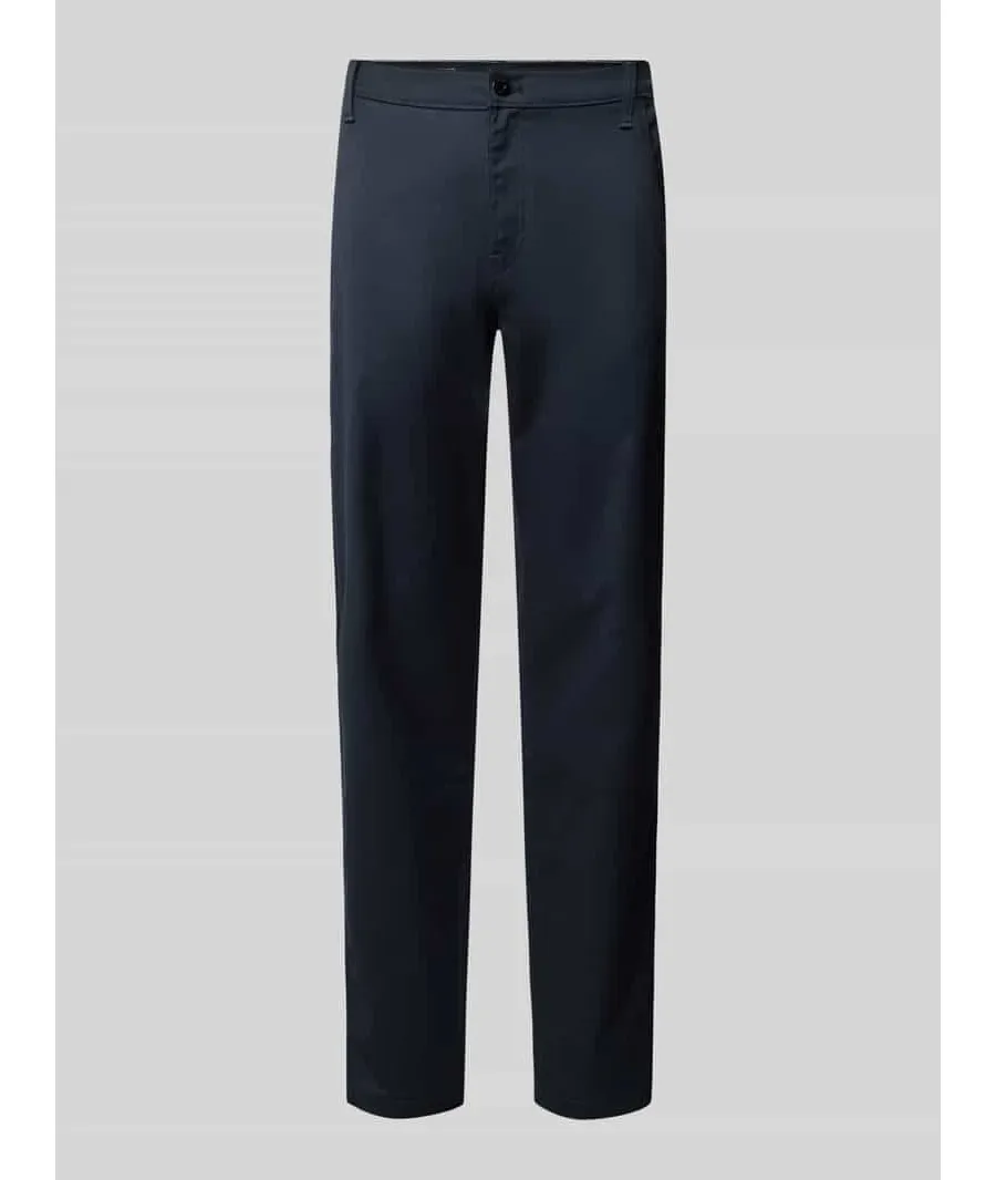 obrazek 1 Chinosy o kroju tapered fit ze szlufkami na pasek model ‘Morry’