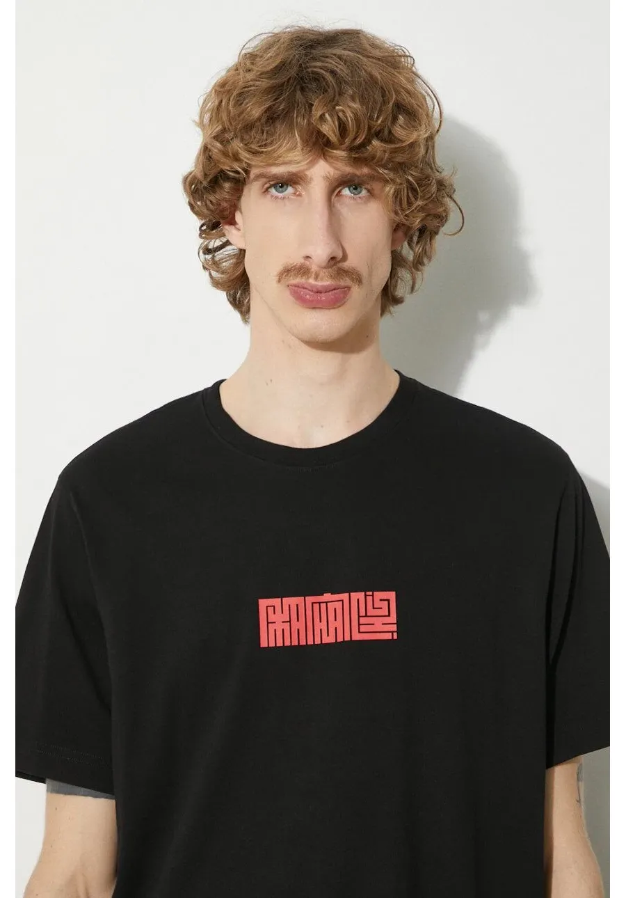 obrazek 1 Maharishi t-shirt bawełniany Hanko Organic Printed T-Shirt męski kolor czarny z nadrukiem 1085.BLACK