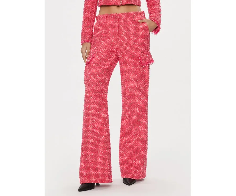 obrazek 1 Patrizia Pepe Spodnie materiałowe 8P0601/A376-F592 Różowy Flare Fit