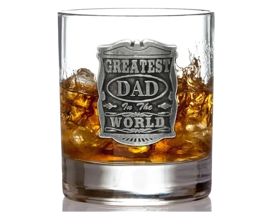 obrazek 2 Fantastyczna szklanka do whisky dla taty na dzień ojca lub inne okazje