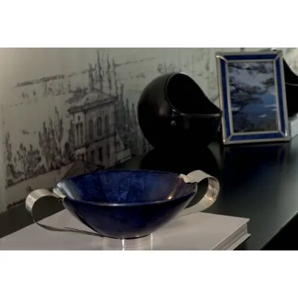 Zdjęcie Atrakcyjna miska z lapislazzuli oraz srebra