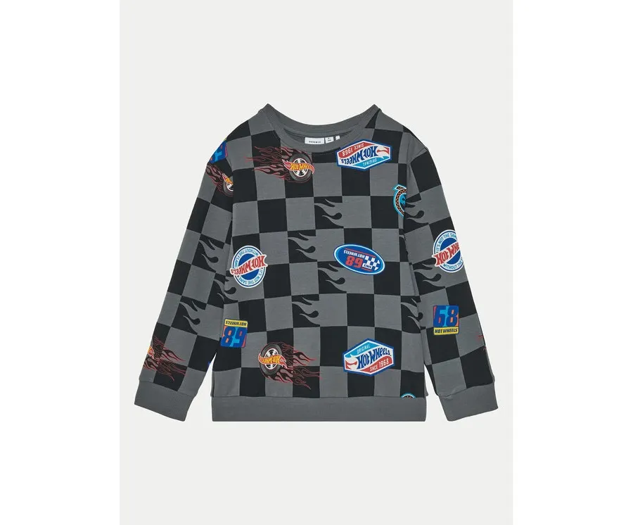 obrazek 1 NAME IT Bluza 13238364 Szary Regular Fit