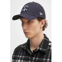 Zdjęcie New Era czapka z daszkiem bawełniana kolor granatowy z aplikacją 60595180