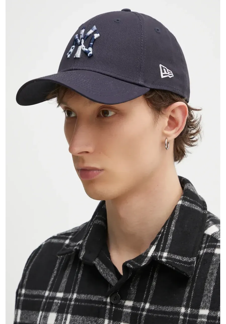 obrazek 1 New Era czapka z daszkiem bawełniana kolor granatowy z aplikacją 60595180
