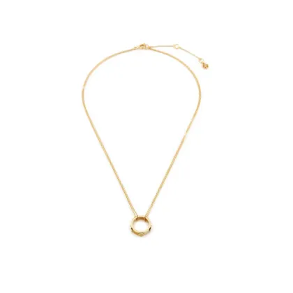 Zdjęcie Tory Burch Naszyjnik Miller Stud Circle Pendant 160172 Złoty
