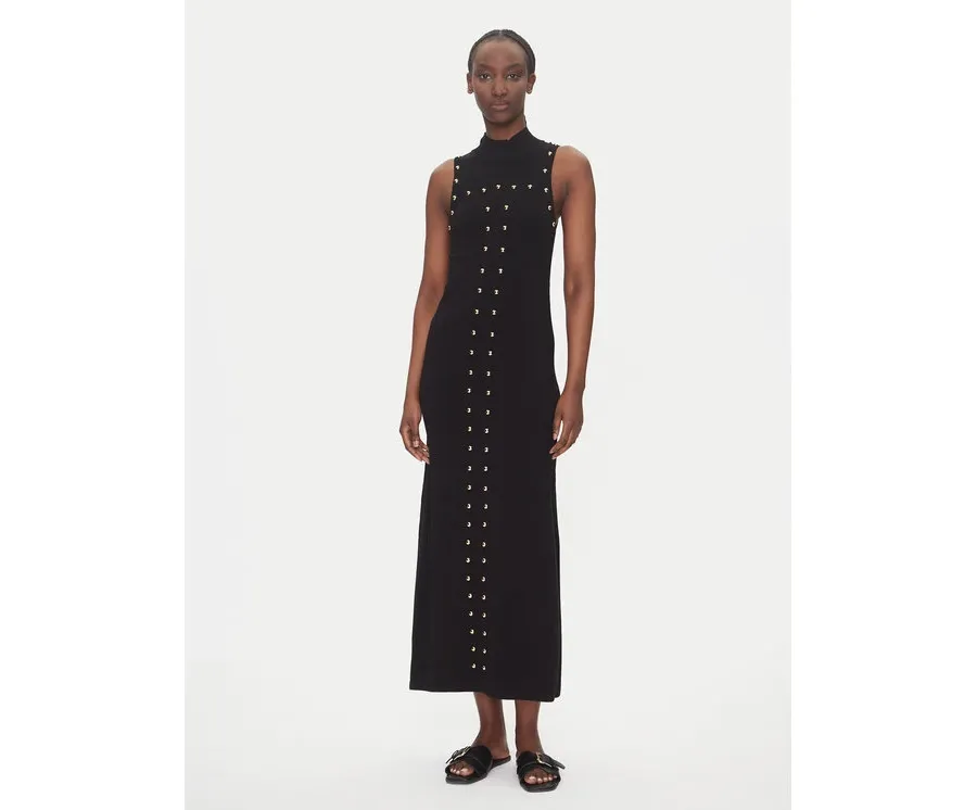 obrazek 1 LOLA CASADEMUNT Sukienka dzianinowa LS2516004 Czarny Regular Fit
