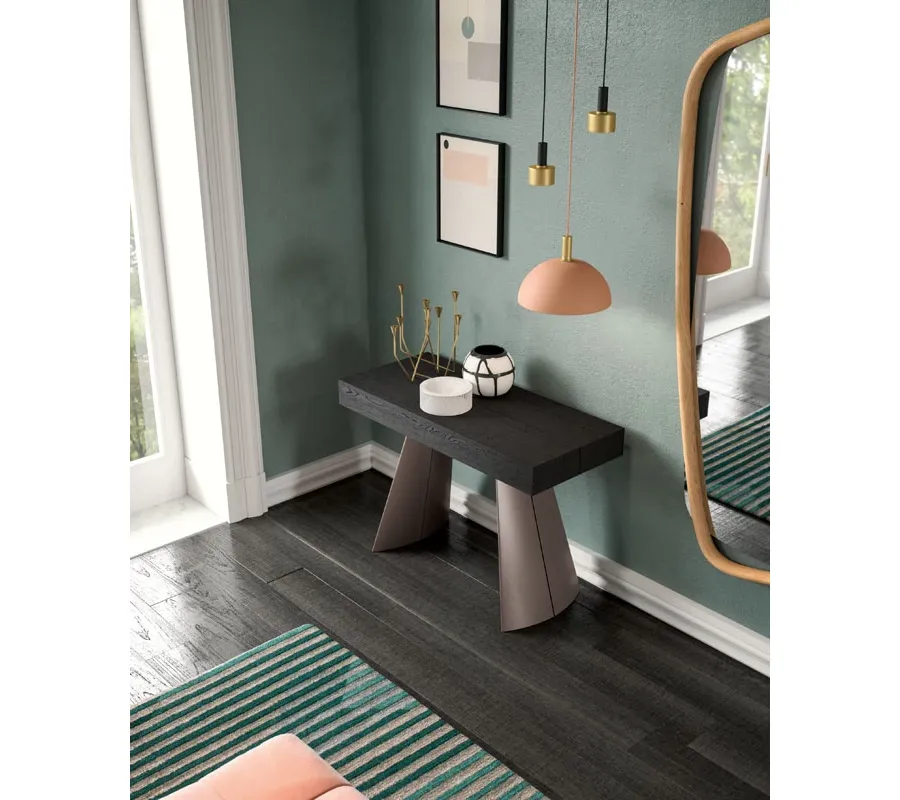 obrazek 15 Designerskie lustro do jadalni lub salonu z drewnianą ramą