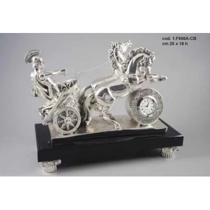 Zdjęcie Designerski rydwan z zegarem, kapitelami i podstawą jako ozdoba do biura - ArtBe