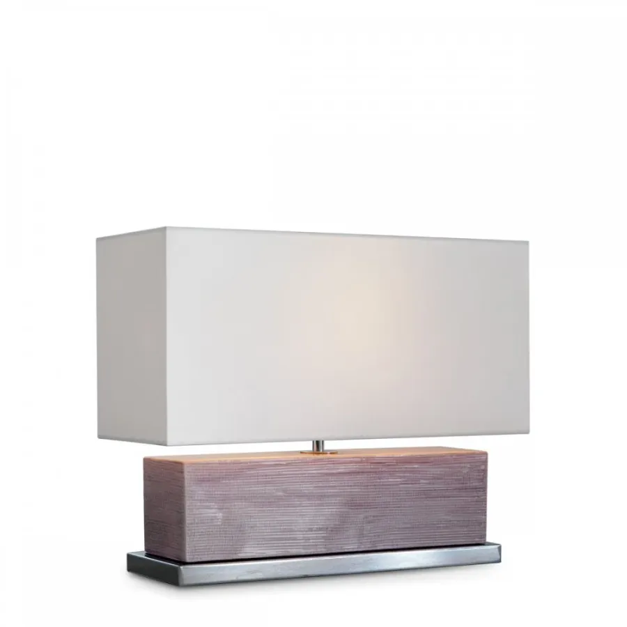 obrazek 1 Lampa stołowa o żebrowanym kształcie H.34xL.42xP.16 cm