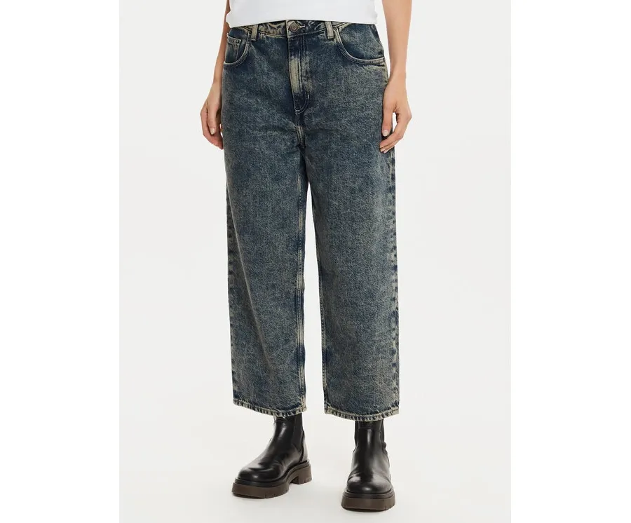 obrazek 1 American Vintage Jeansy JOY11JH24 Granatowy Boyfriend Fit
