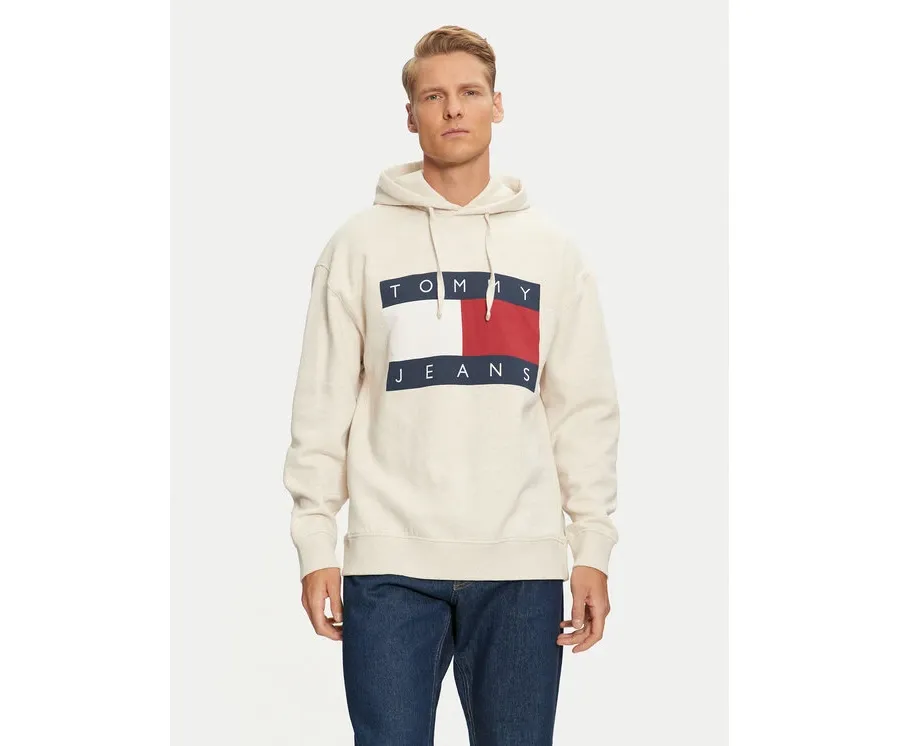 obrazek 1 Tommy Jeans Bluza DM0DM20591 Beżowy Relaxed Fit