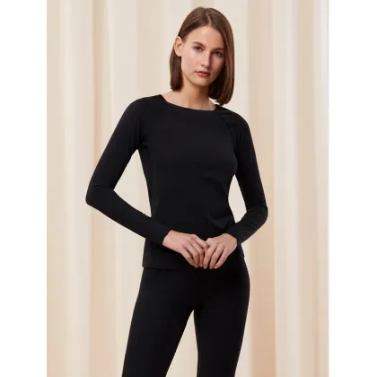 Zdjęcie Triumph Bluzka Flex Smart Top LSL EX 01 10216446 Czarny Slim Fit