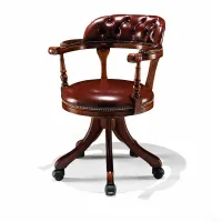 Zdjęcie Luksusowy obrotowy fotel do salonu lub gabinetu