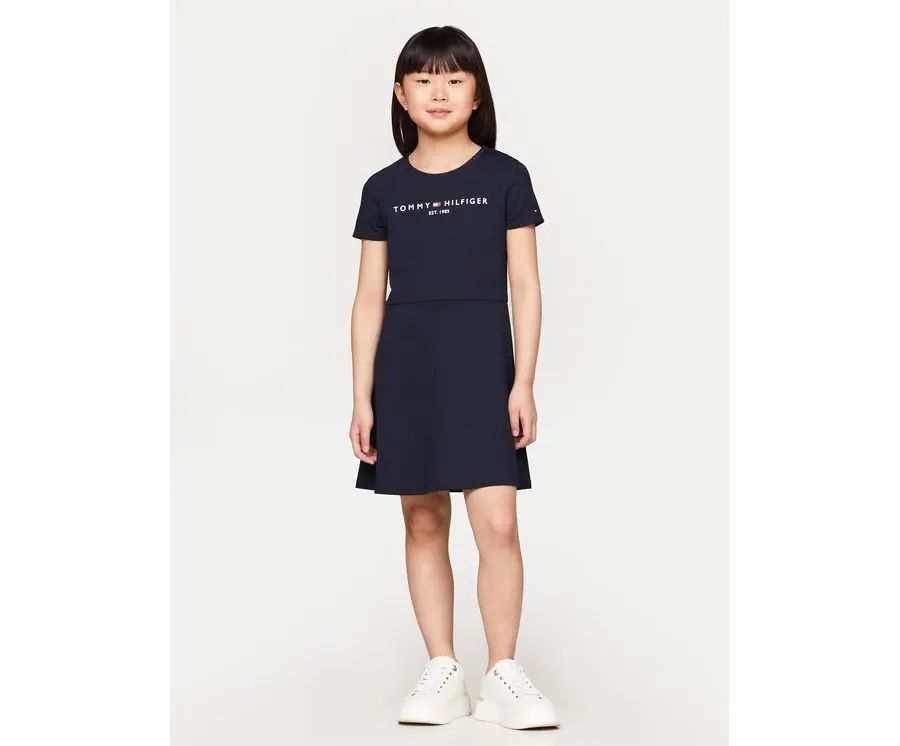 obrazek 1 Tommy Hilfiger Sukienka codzienna KG0KG08023 Granatowy Regular Fit