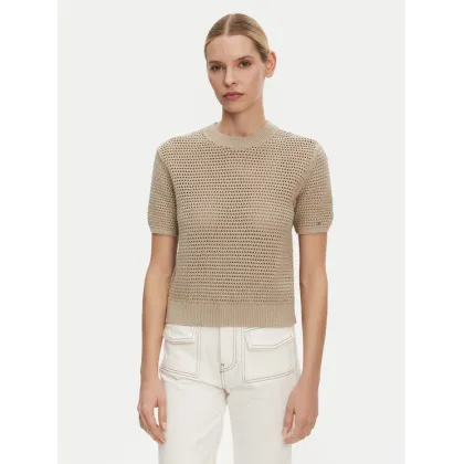 Zdjęcie Tommy Hilfiger Sweter Pointelle WW0WW45950 Beżowy Regular Fit