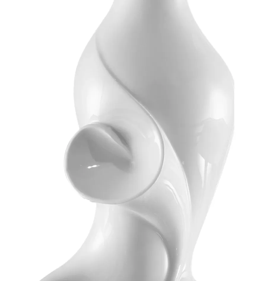 obrazek 3 Smukły wazon z porcelany o fantazyjnym kształcie