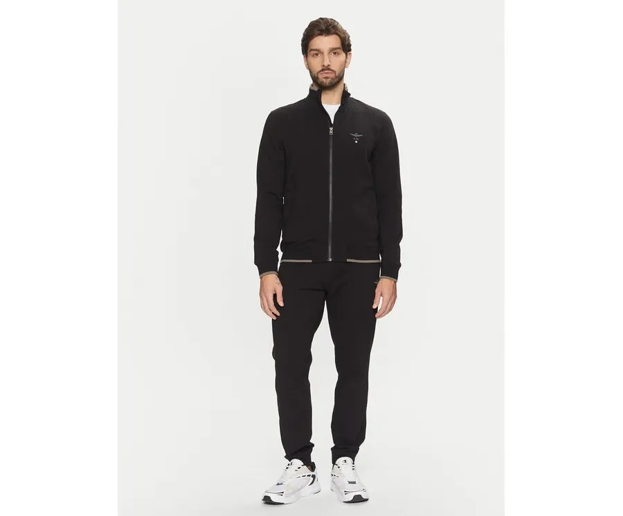 obrazek 1 Aeronautica Militare Bluza 242TF082F459 Czarny Regular Fit