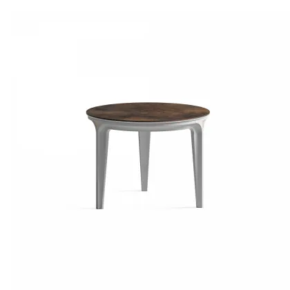 Zdjęcie Okrągły niski stolik kawowy z trzema nogami do salonu