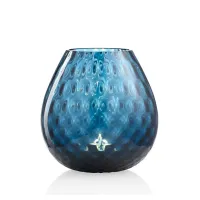 Zdjęcie Szykowny świecznik do salonu z włoskiego szkła Murano