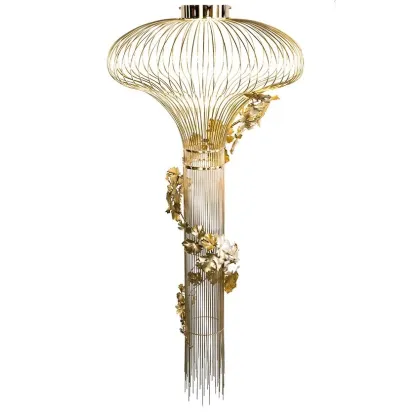 Picture Beautiful Leaves Onion ceiling lamp