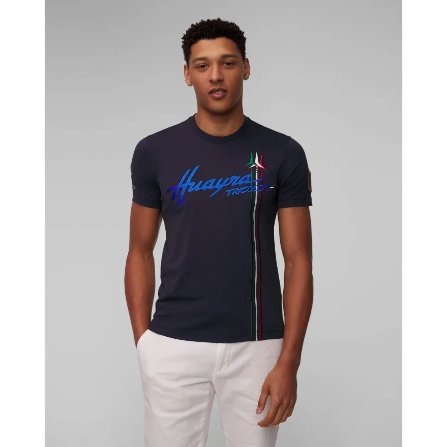 obrazek 1 Granatowy T-shirt Męski Aeronautica Militare