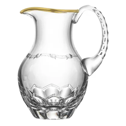 Zdjęcie Przepiękny dzbanek z delikatnym wzorem i złoceniem