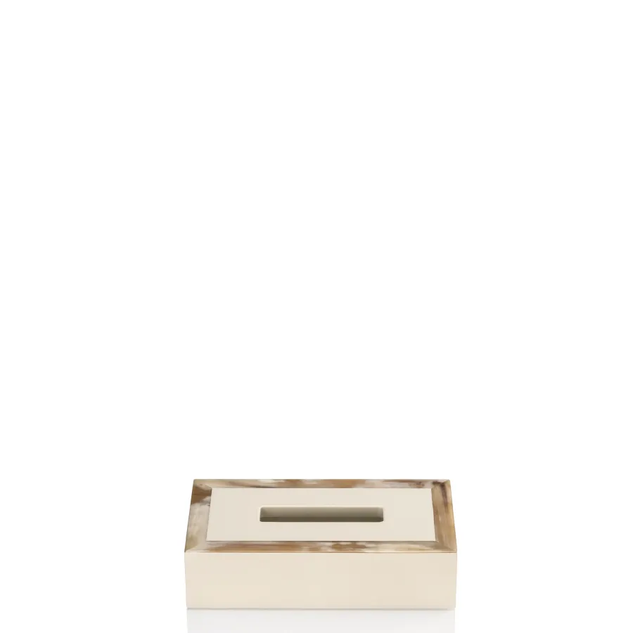 picture 2 Exclusive handkerchief box made of horn and wood - Arcahorn