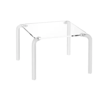 Zdjęcie Nowoczesny kwadratowy stolik kawowy z pleksi