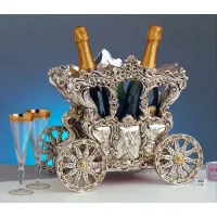 Picture Brilliant gold-plated wine rack