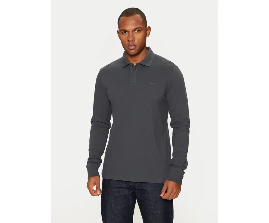 obrazek 1 s.Oliver Polo 2153544 Szary Regular Fit