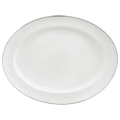Zdjęcie Owalny półmisek 39 cm z porcelany - Porcel