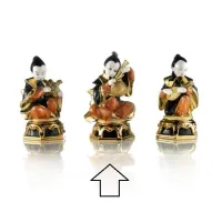Picture Oriental figure figurine with Chinese bagpipes made of ceramics - Ceramiche ML