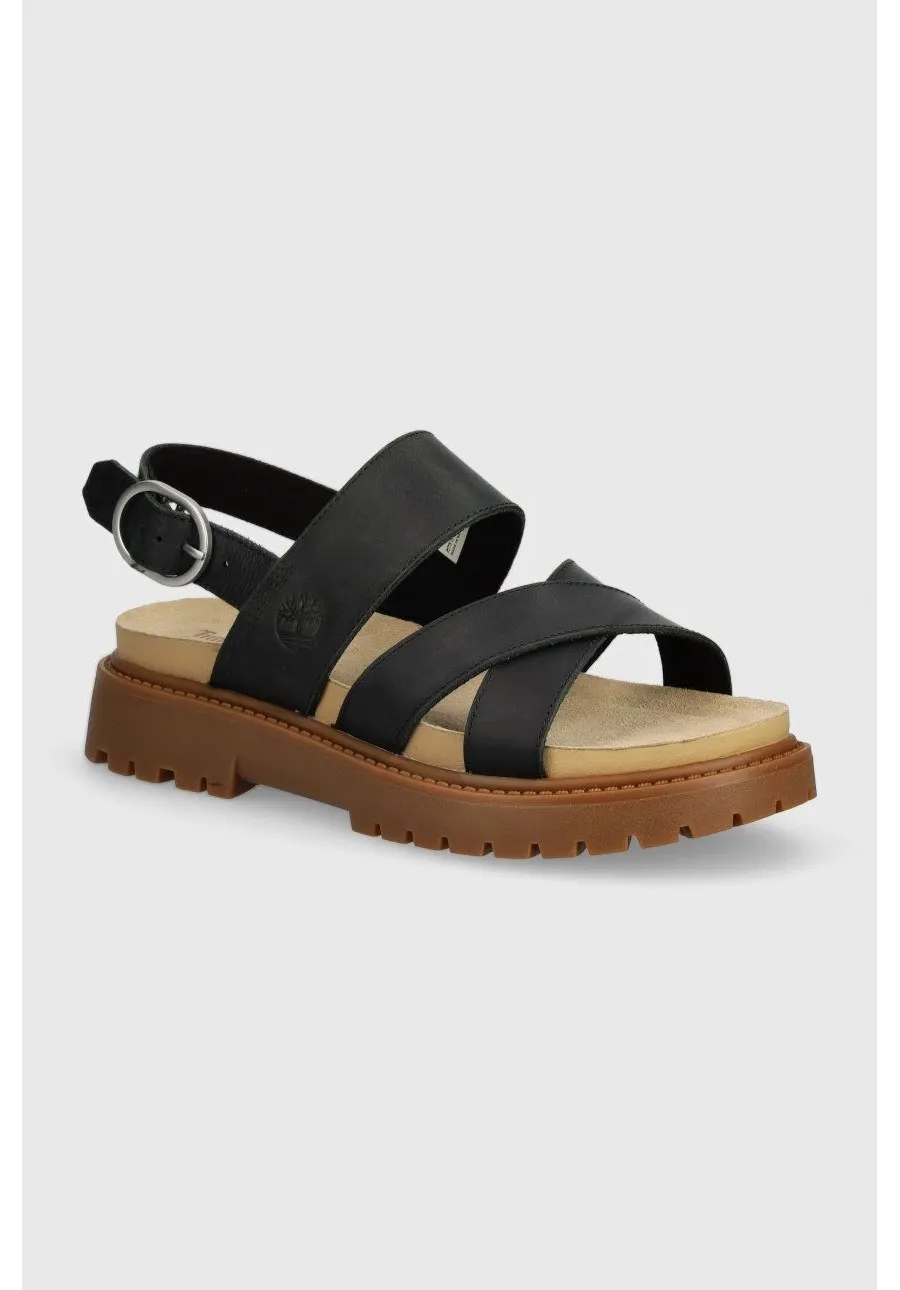 obrazek 1 Timberland sandały skórzane Clairemont Way damskie kolor czarny TB0A61TRW021