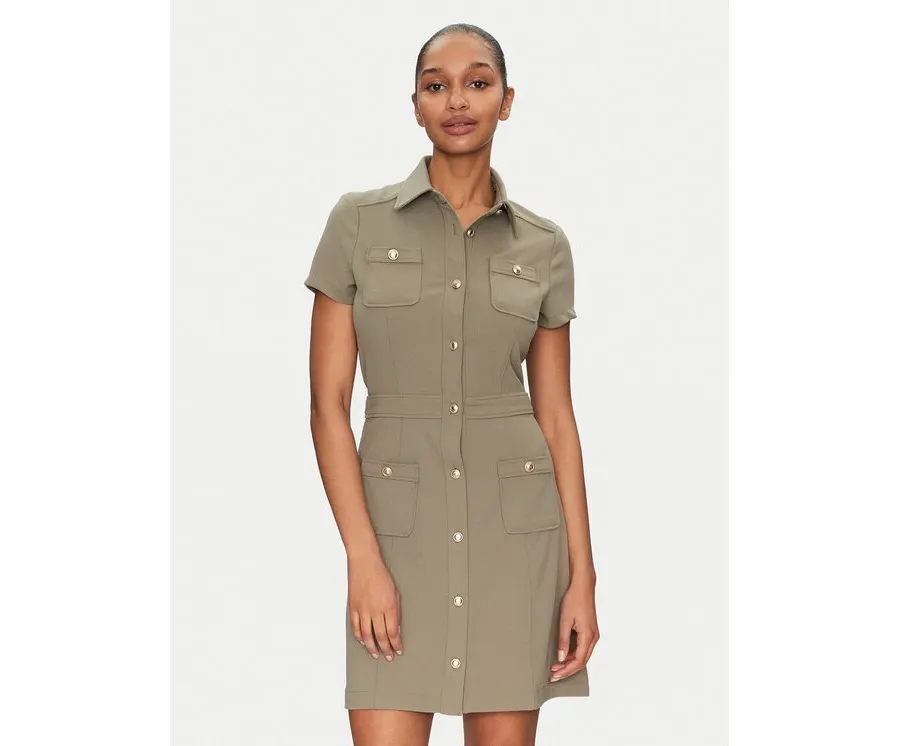 obrazek 1 Guess Sukienka koszulowa W5GK70 KCBO2 Khaki Regular Fit