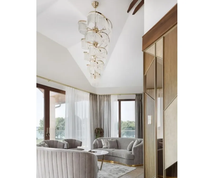 obrazek 5 Luksusowy żyrandol Twist do nowoczesnych wnętrz