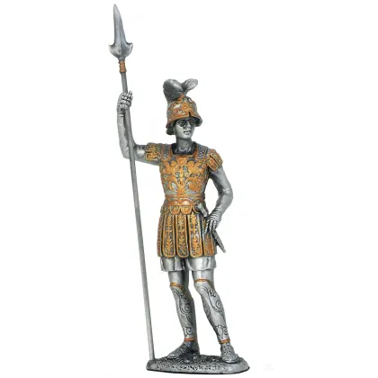 Zdjęcie Pewterowa statuetka rzymskiego żołnierza