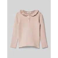 Zdjęcie Bluzka z długim rękawem i krótką listwą guzikową model ‘THORO’