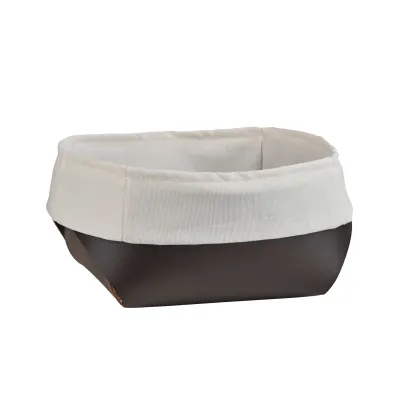 Picture Unique Flora bread basket 20x20xH9 cm, chocolate color