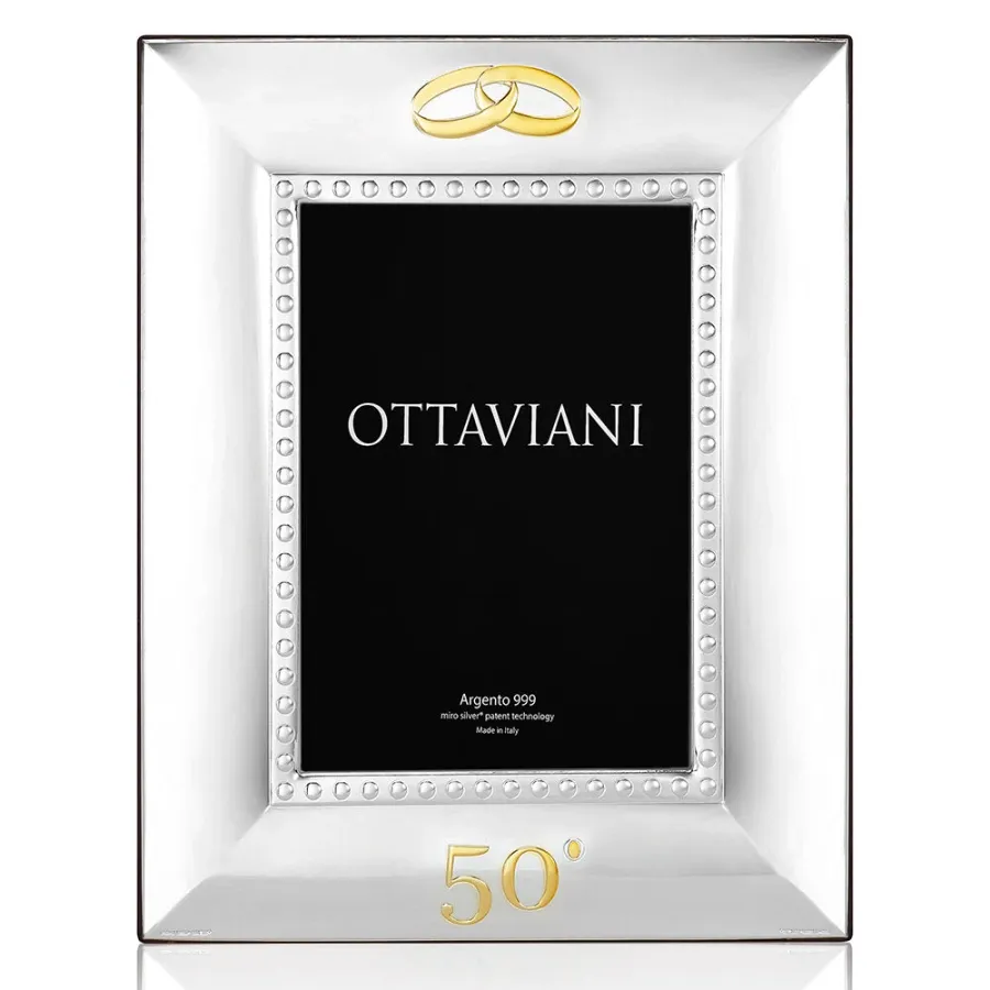 obrazek 2 Stylowa ramka na zdjęcia „50 rocznica” 13×18 cm