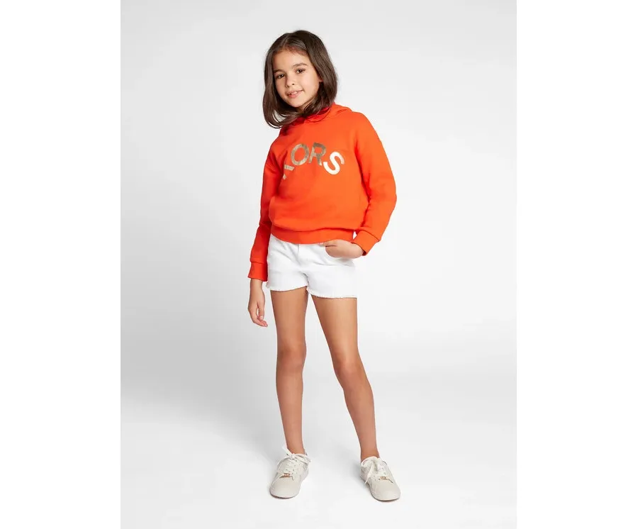 obrazek 1 MICHAEL KORS KIDS Szorty jeansowe R14139 S Biały Regular Fit